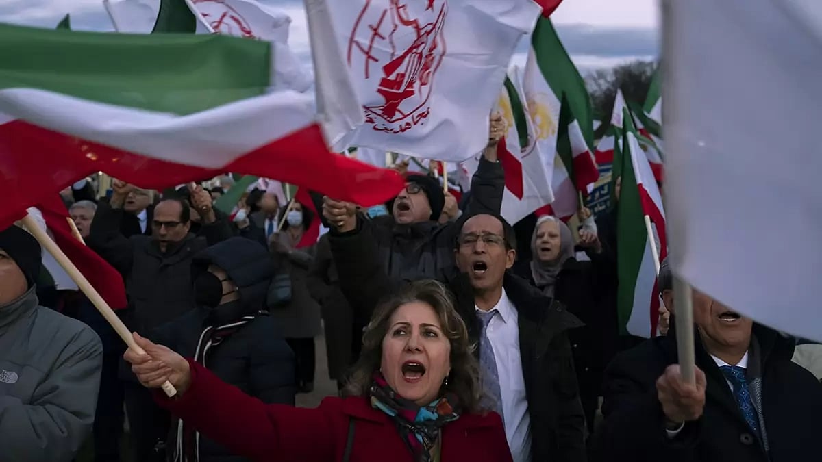 Protesters march past the U.S. Capitol during a rally and vigil in solidarity with ongoing protests in Iran (Representative image)