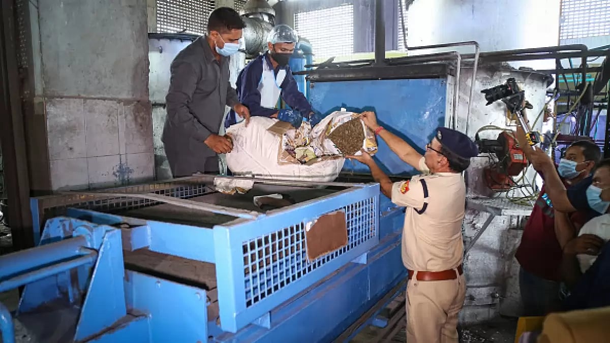 Narcotics Control Bureau (NCB) reportedly destroys around 19320 kg of drugs as a part of a program to destroy 75000 kg of drugs and to mark 75 years of Independence.