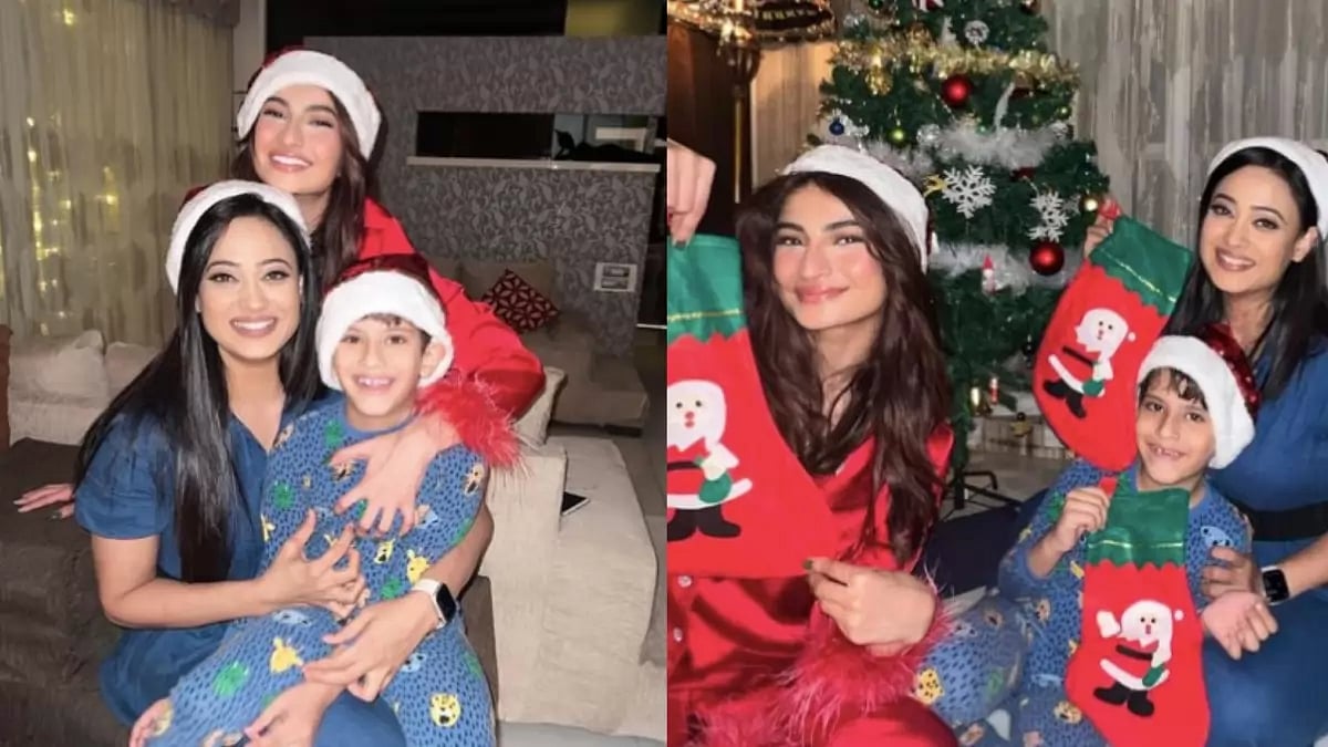 Shweta Tiwari and Palak Tiwari's Christmas party