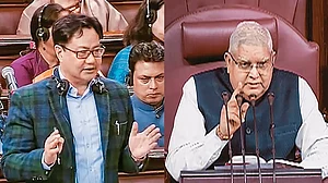 | Photo: PTI : Kiren Rijiju Tables Waqf Amendment Bill In Rajya Sabha