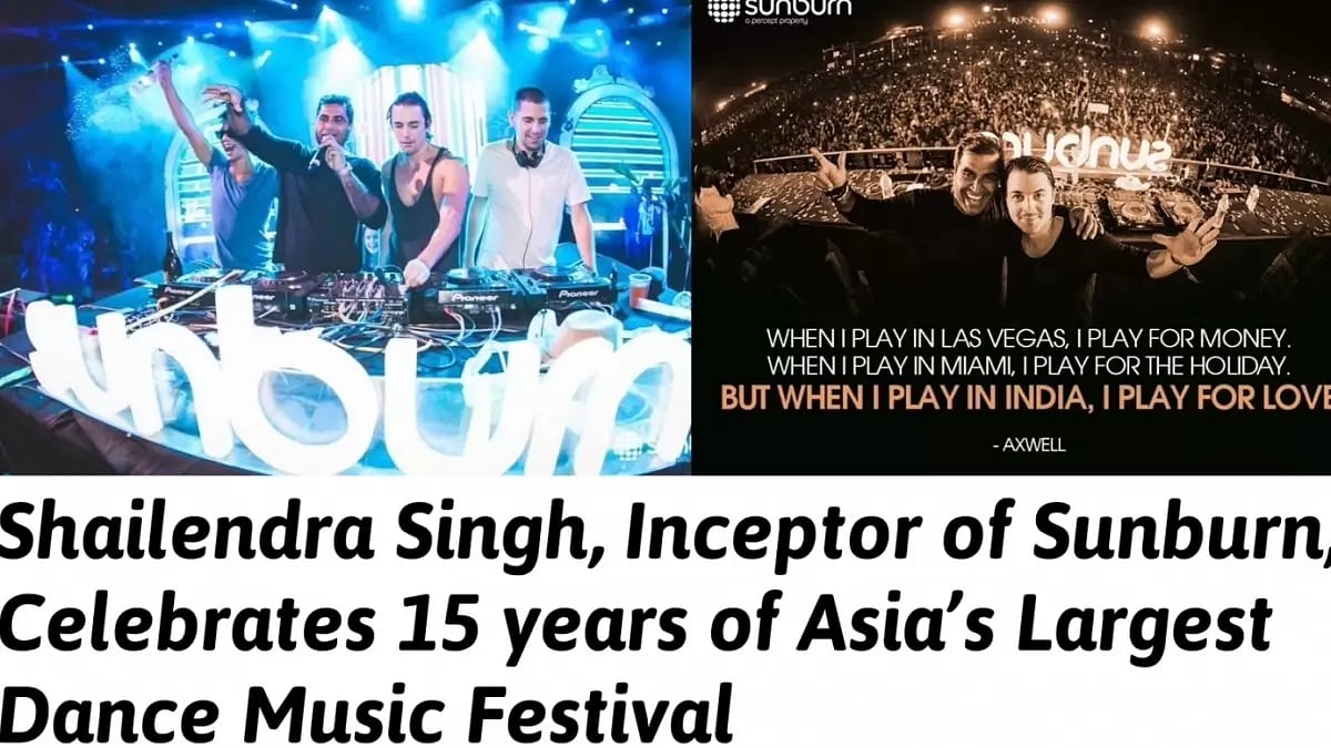 Shailendra Singh, inceptor of Sunburn, celebrates 15 years of Asia’s largest dance music festival