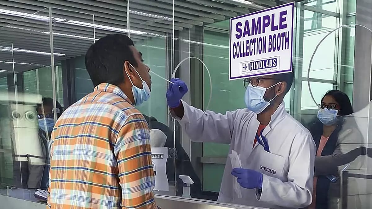 Covid tests at Kolkata airport