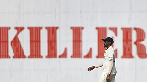 Siraj registered figures of 2/41 in the second innings of the 2nd Test against Bangladesh.