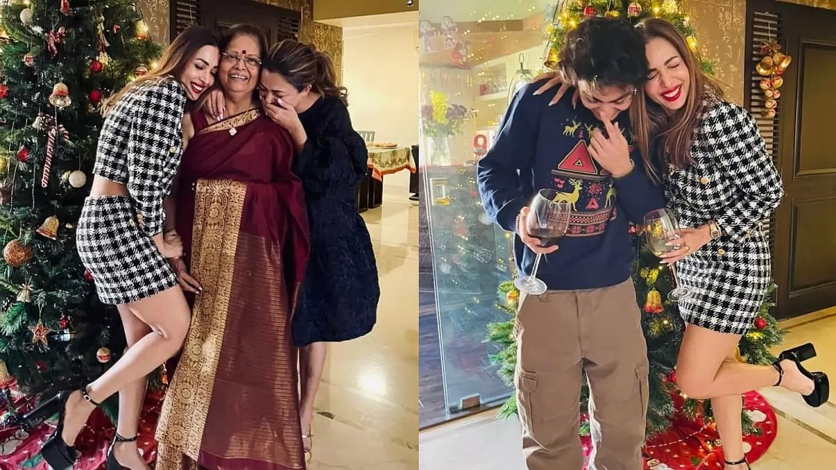 Malaika Arora during her Christmas celebrations