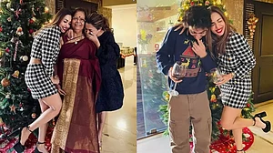 Malaika Arora during her Christmas celebrations