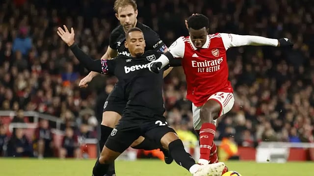 English Premier League 2022-23: Eddie Nketiah Scores As League Leaders Arsenal Beat West Ham 3-1