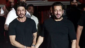 Shah Rukh Khan at Salman Khan's 57th birthday