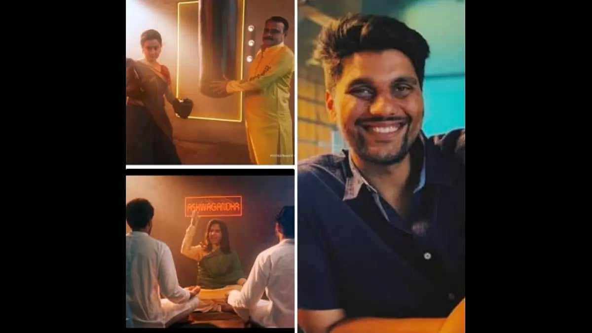 The Britannia ads (left) and PG Aditya (right)