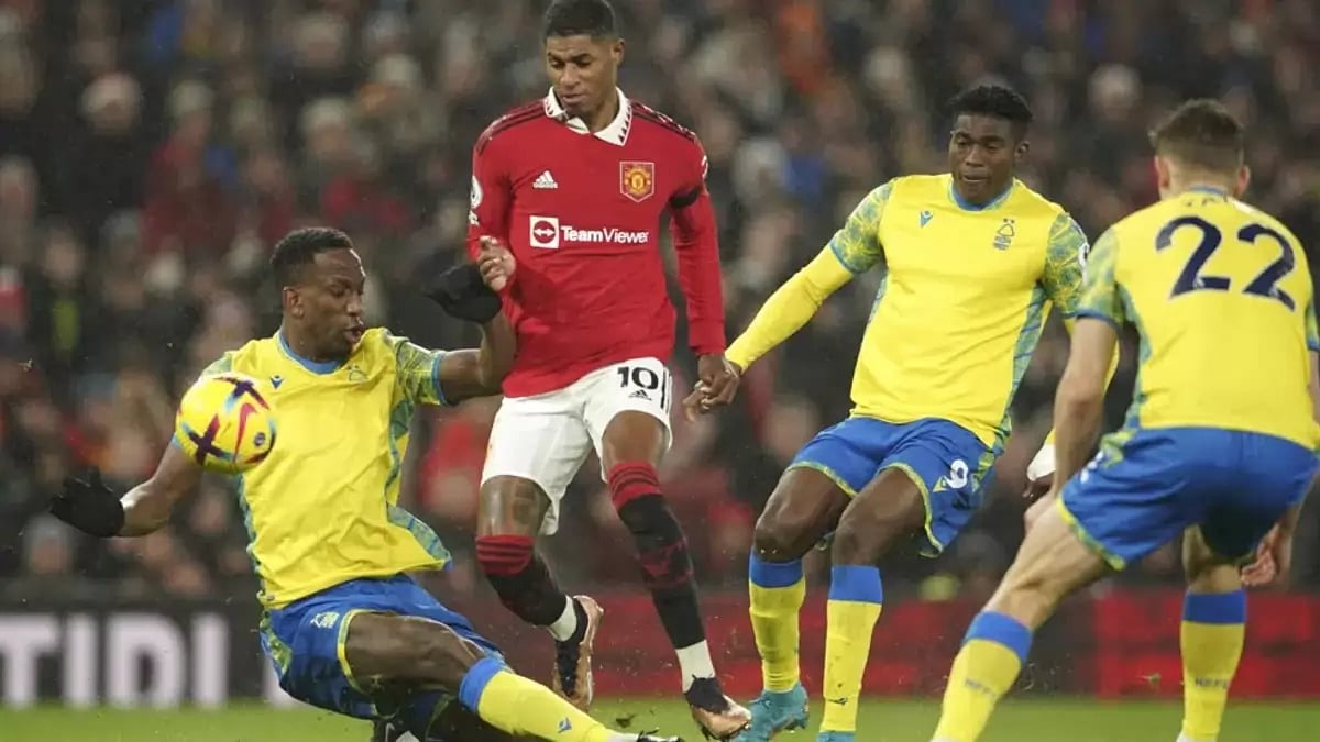 Marcus Rashford's goal was his second in as many games since returning from the World Cup.