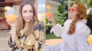 Malaika Arora and Amrita Arora in Goa