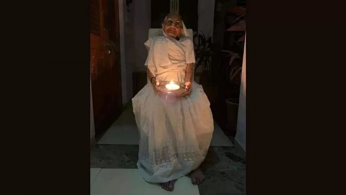 PM Narendra Modis mother Hiraben Modi.