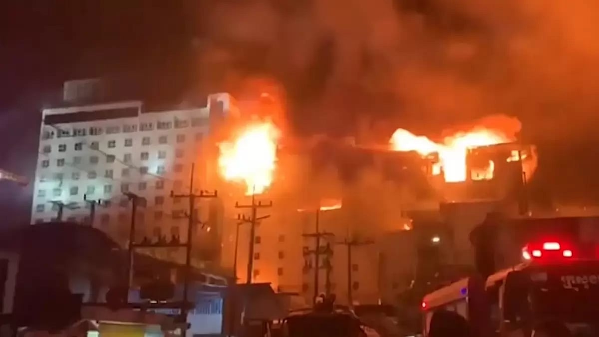 Fire broke out at Cambodia's hotel casino 