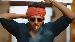 Kartik Aaryan In A Still From Shehzada