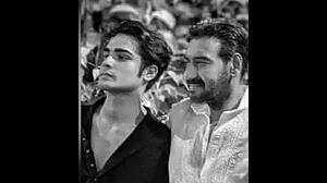 Ajay Devgn and Aaman Devgn