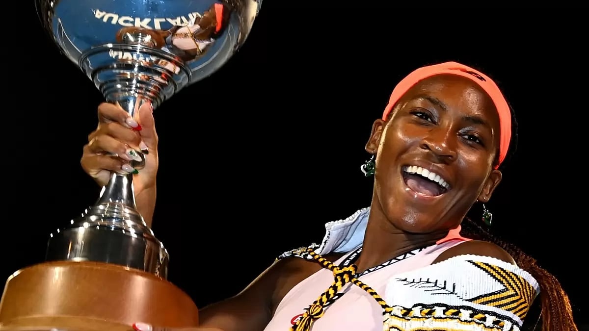 The title win in Auckland is Gauff's third WTA Tour title overall.