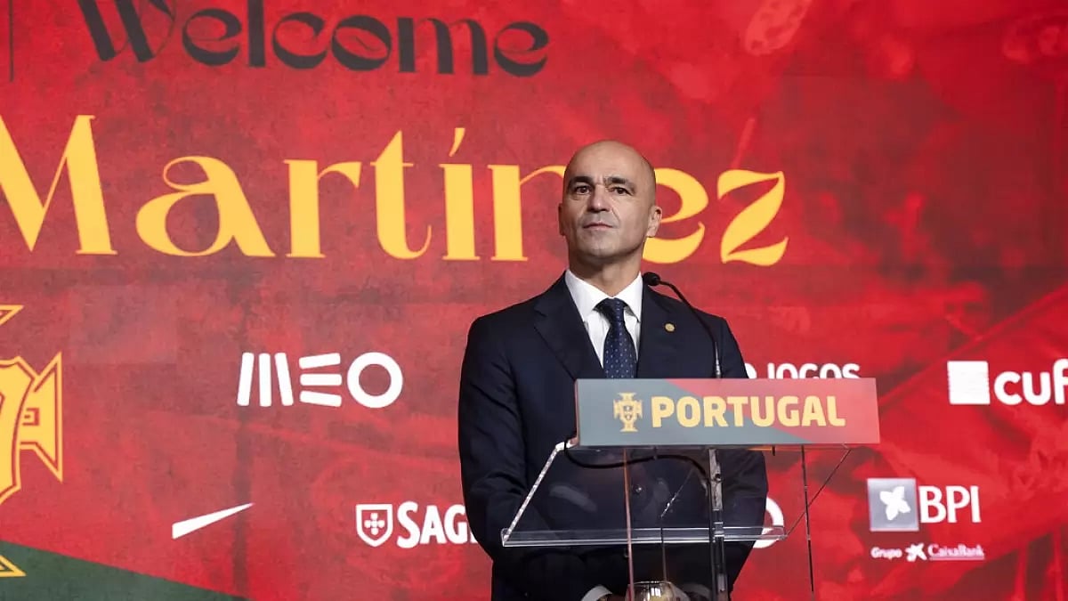 Martinez is presented as Portugal football team's new coach on Monday.