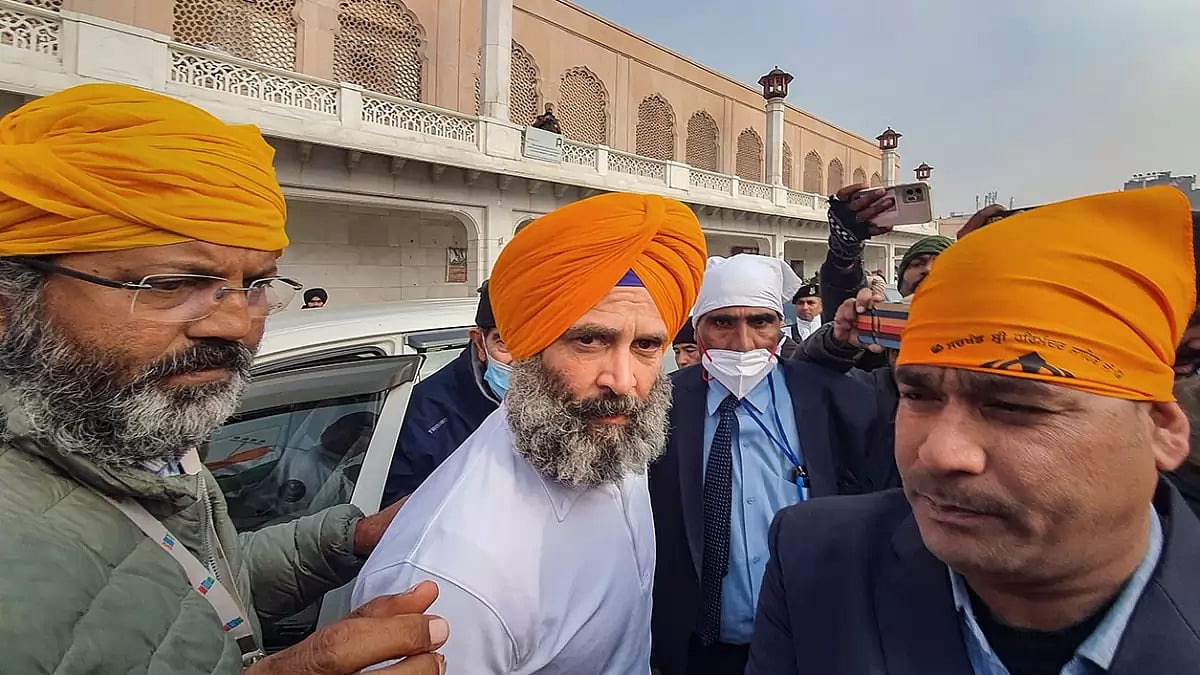 Rahul Gandhi at Golden temple