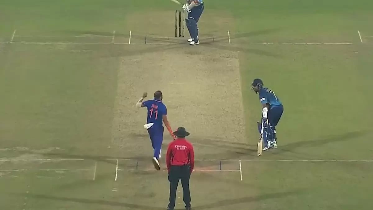The incident took place in the penultimate over of the 2nd IND Vs SL innings of the match.