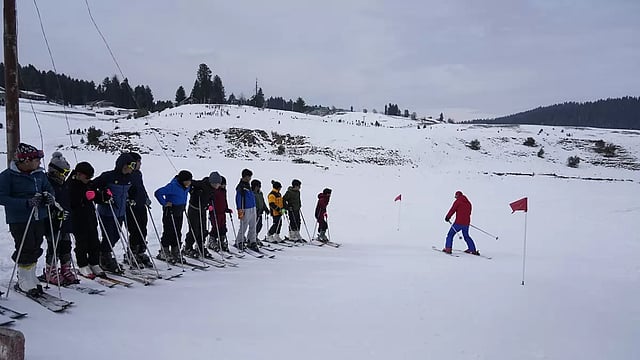 A Beautiful View Of Snow-covered Gulmarg