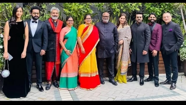 Team 'RRR' Makes A Style Statement With Sarees, Sherwanis And Bandhgalas