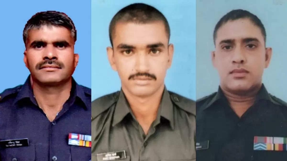 Parshotam Kumar (left), Amit Sharma (centre), Amrik Singh (right)