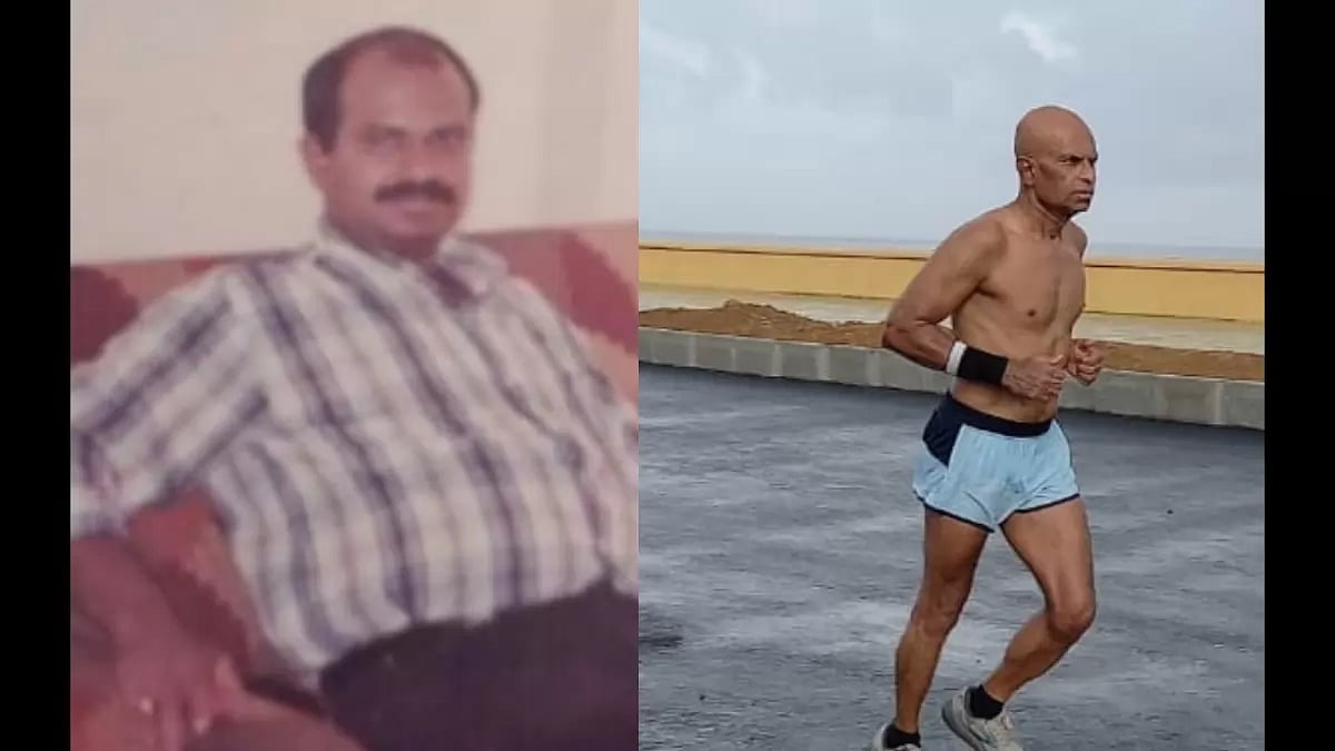 Sunil Shetty of the past (left), and now.