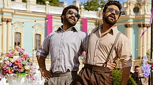 A Still From 'Naatu Naatu' From 'RRR'