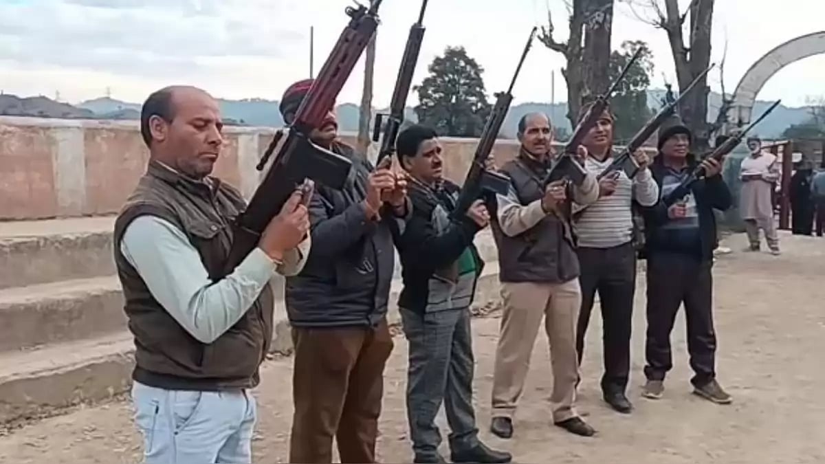 A session for Village Defence Guards (VDGs) earlier this month after Rajouri terror attacks.