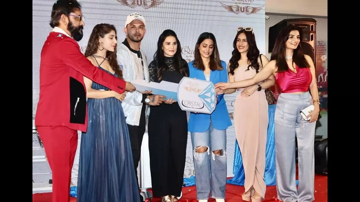 Hina Khan and Sahil Khan at the launch.