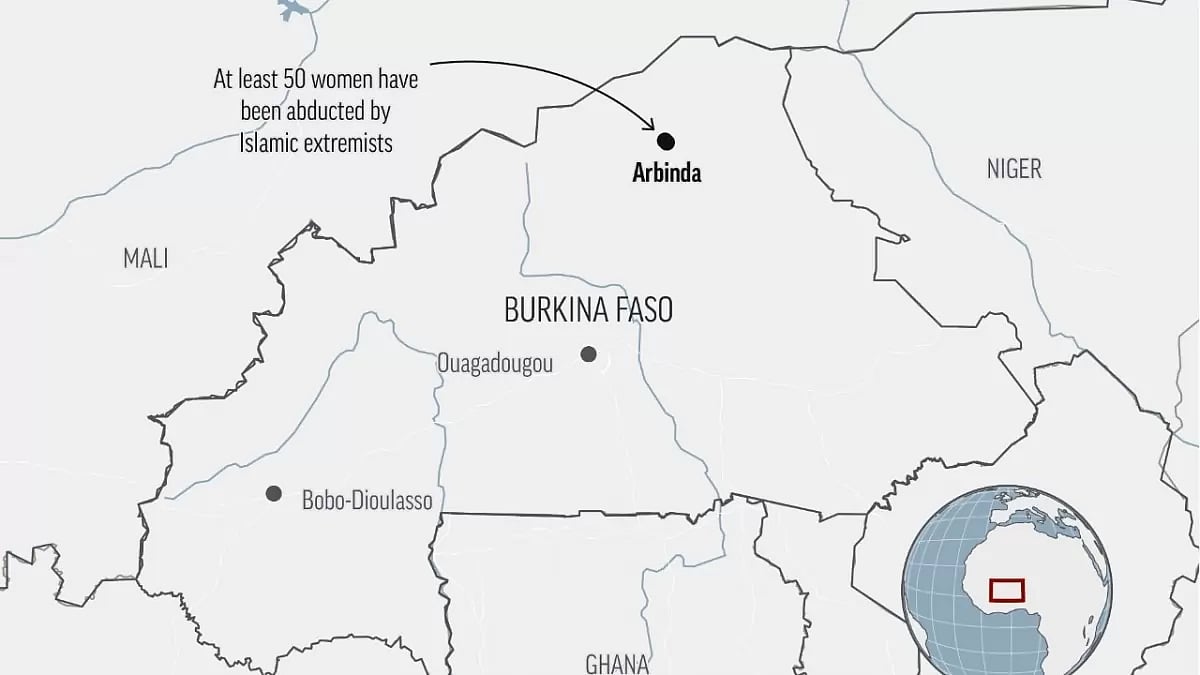 At least 50 women have been abducted by Islamic extremists in Burkina Faso’s northern Sahel region. 
