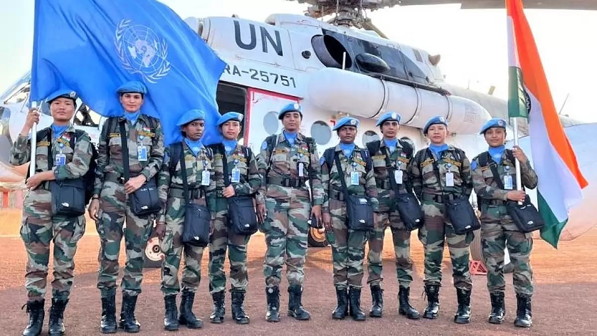 Single largest all-women platoon of peacekeepers in recent years from India.