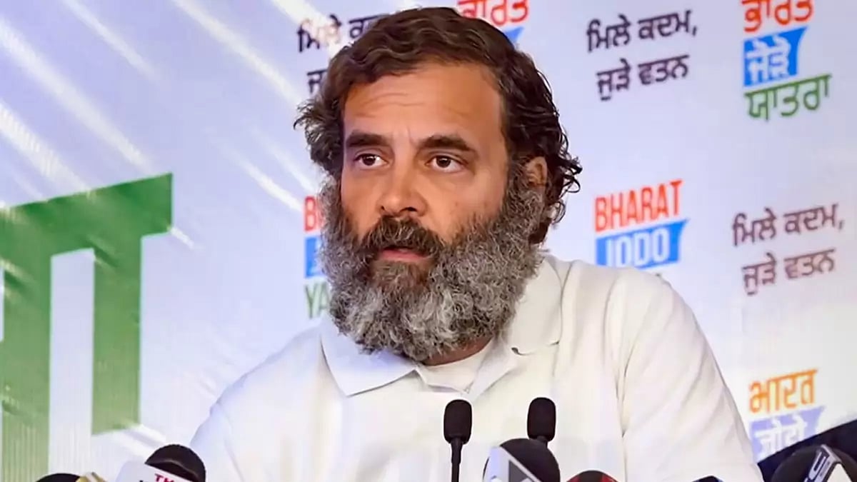 Rahul Gandhi addresses press