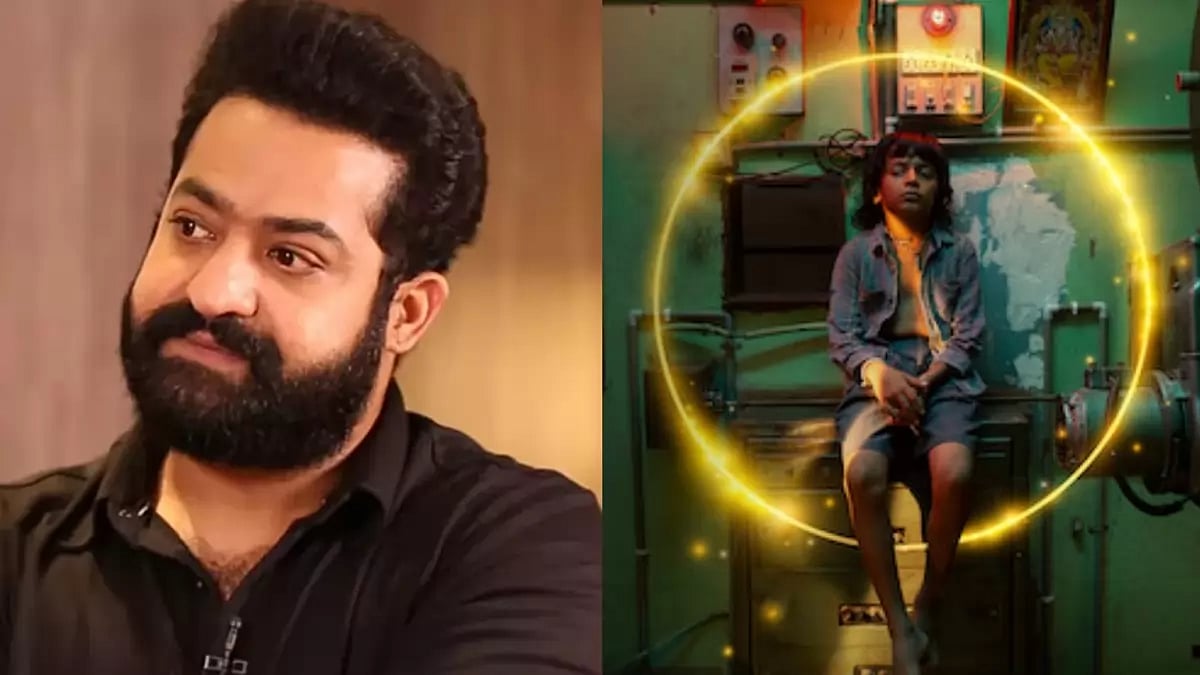 Jr NTR and poster of 'Chhello Show'