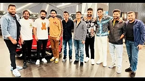 NTR Jr Chills With Team India Cricketers, Wishes Them Good Luck