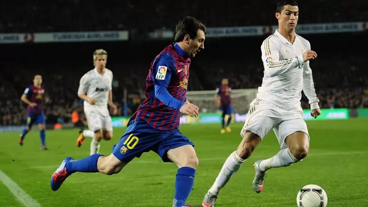 The Messi-Ronaldo rivalry was never greater than when they played for Barca and Real Madrid.