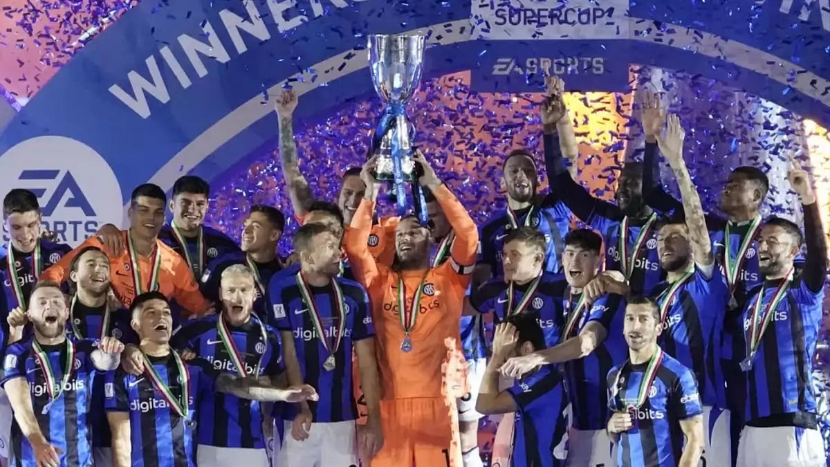 The Super Cup is traditionally played between the Serie A champion and the Italian Cup winner.