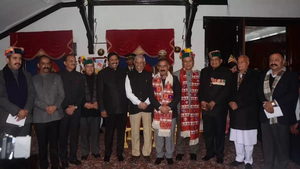 he newly sworn-in Himachal Pradesh Cabinet