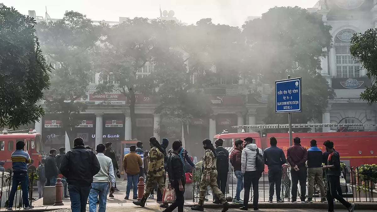 Fire at hotel in Connaught Place