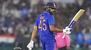 Rohit Sharma scored 51 runs off 50 balls against NZ in the 2nd ODI on Saturday.