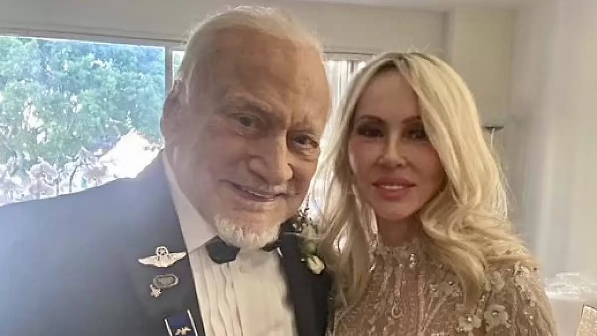 Astronaut Edwin 'Buzz' Aldrin with his wife Dr. Anca V Faur