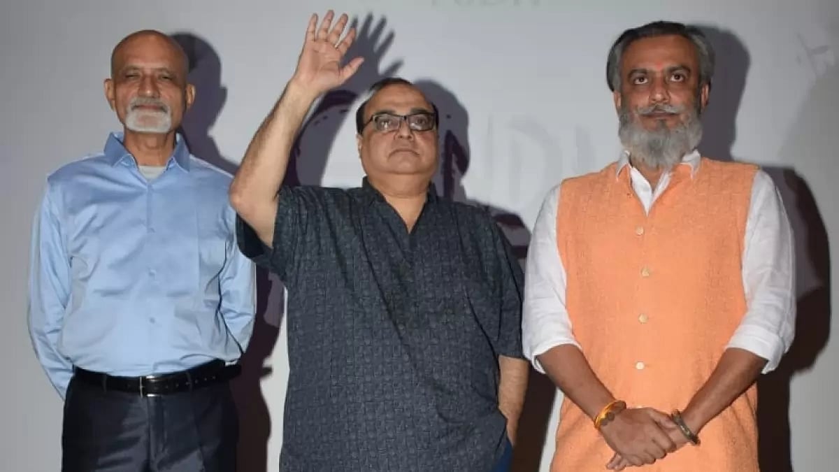 Rajkumar Santoshi At The 'Gandhi Godse Ek Yudh' Press Conference