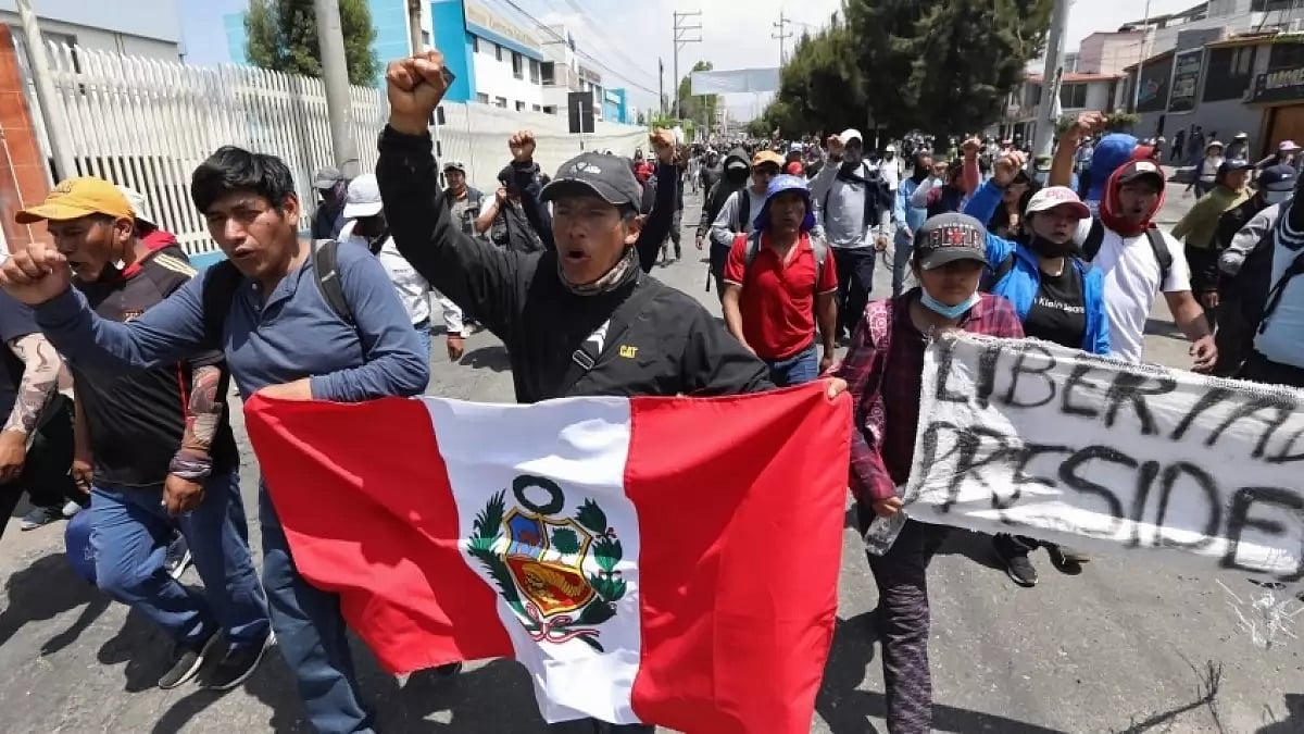 Anti-government protest in Peru