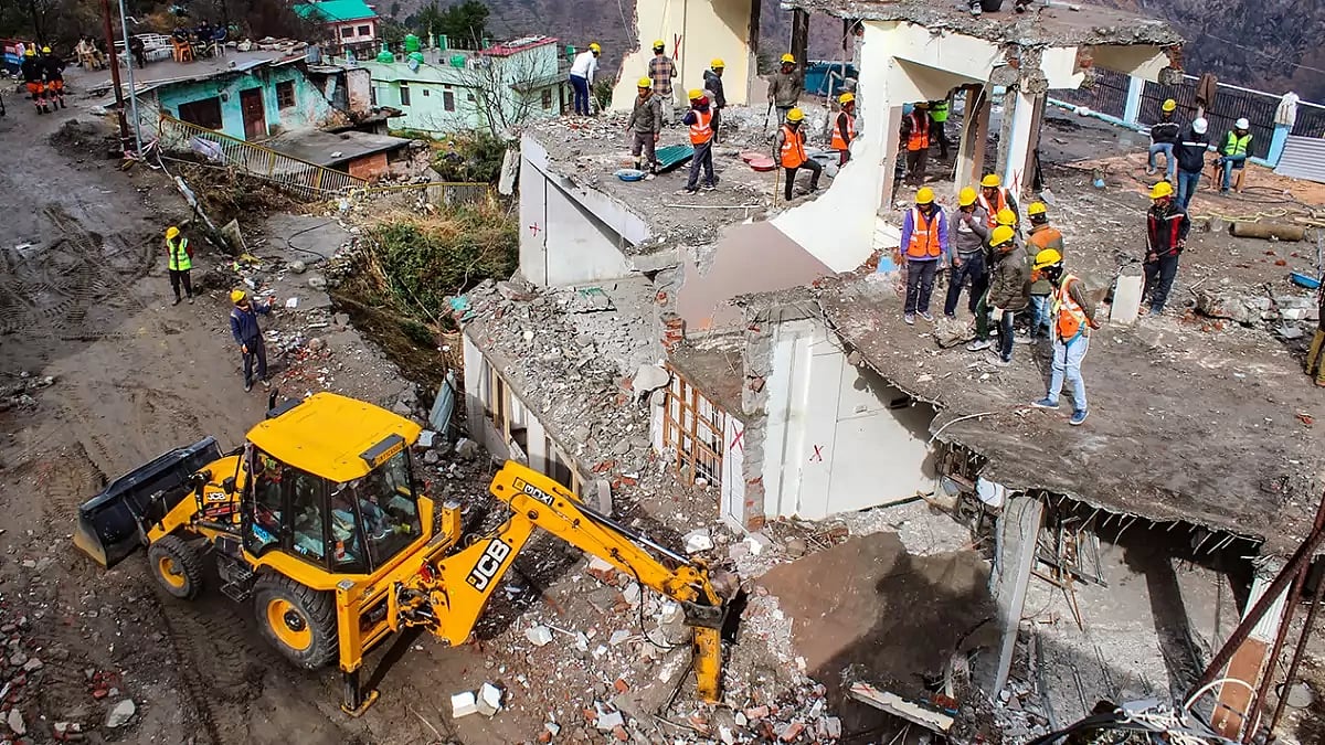 Joshimath land subsidence