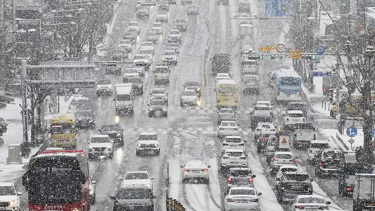 Snowstorm in South Korea