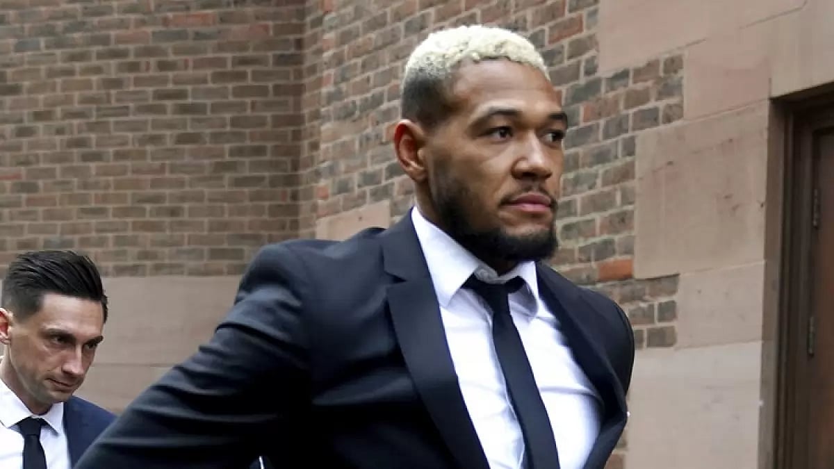 Joelinton arrives for his hearing at Newcastle Upon Tyne Magistrates' Court on Thursday.