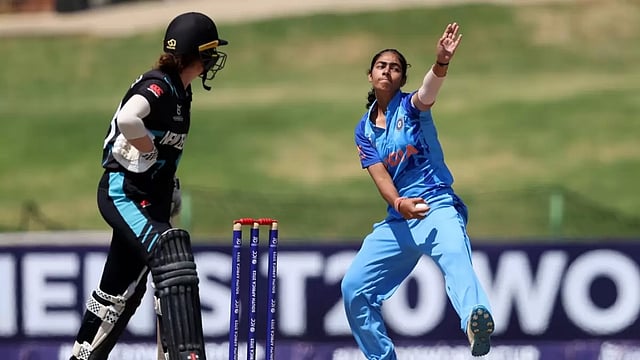 Women's U19 T20 World Cup: Parshavi Chopra, Shweta Sehrawat Heroics Against New Zealand Help India Clinch Finals Berth