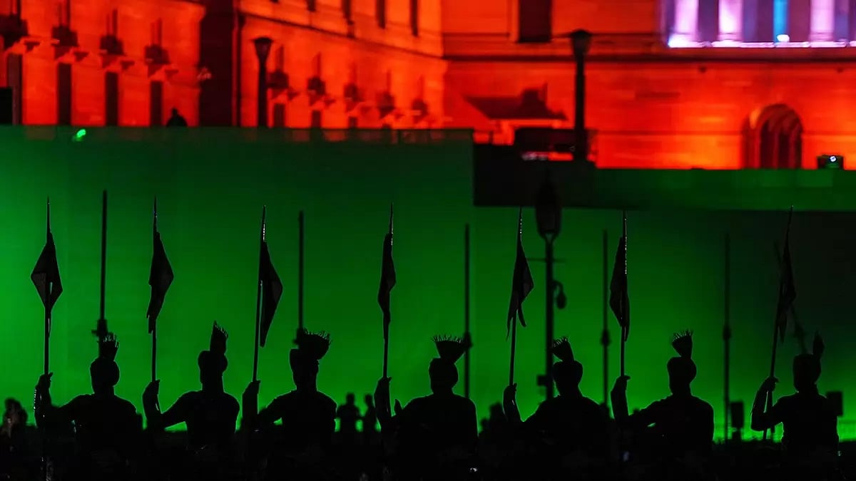 Rehearsal for Beating Retreat ceremony