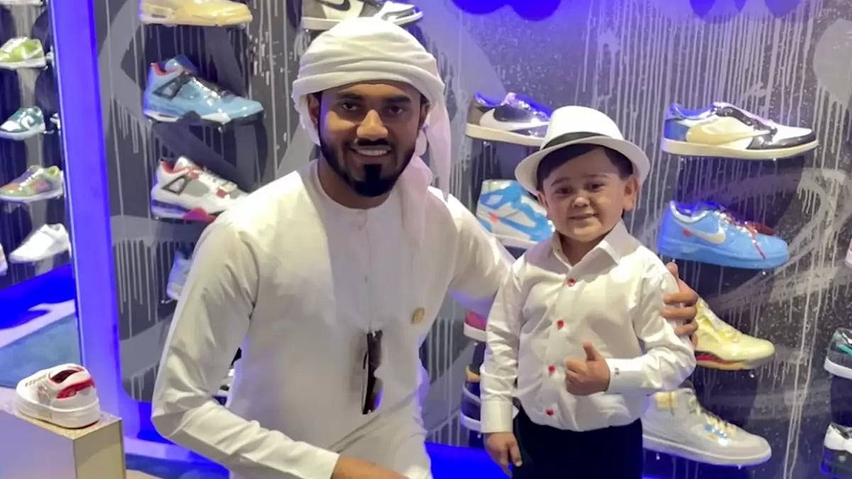 Nadir Bin Nasir posing with Bigg Boss 16 sensation 'Chhota Bhaijaan'  Abdu Rozik 