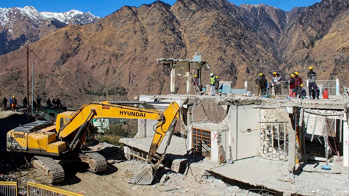 Joshimath land subsidence