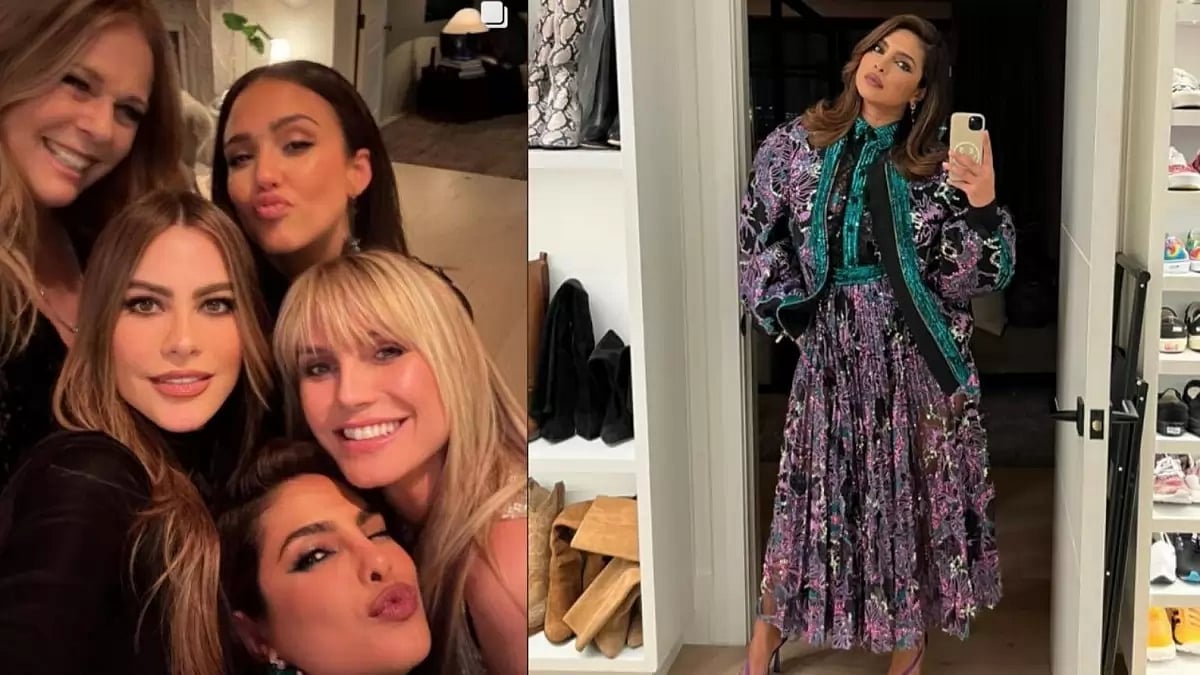 Priyanka Chopra with Sofia Vergara, Jessica Alba and Heidi Klum